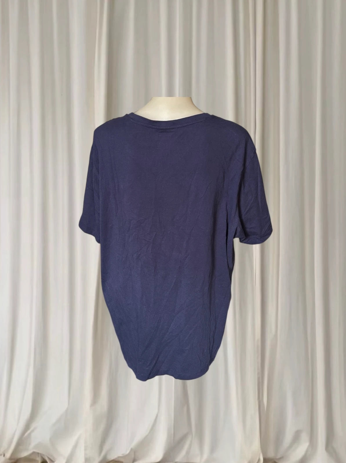 U.S. Polo Assn. V-Neck T-Shirt - Classic Navy Blue Cotton Tee - Image 5