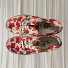 Vans Heart Print Sneakers - Cream and Red Low Top - Image 2