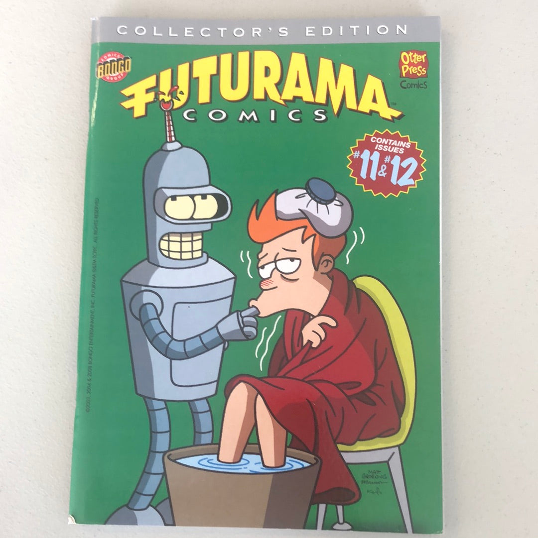 Issues #11 and #12 Rare collector’s edition of two Futurama Comics in one which will get you rolling on the floor laughing. Futurama’s main plot centers around three evil villains who have an alliance. 