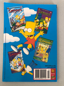 Rare collector’s edition of the ‘Simpsons Comics Simpsorama’. The plot follows the unearthing of a time capsule. Unbeknown to the Simpson family the Planet Express crew travel through time to stop their family from destroying the future. None stop laughter will make this rare collectable worth having on your shelf. 