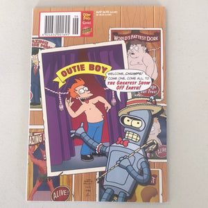 Issues #11 and #12 Rare collector’s edition of two Futurama Comics in one which will get you rolling on the floor laughing. Futurama’s main plot centers around three evil villains who have an alliance. 